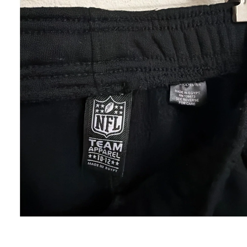 NFL Team Apparel Arizona‎ Cardinals Youth Joggers Black White Stripe 10-12